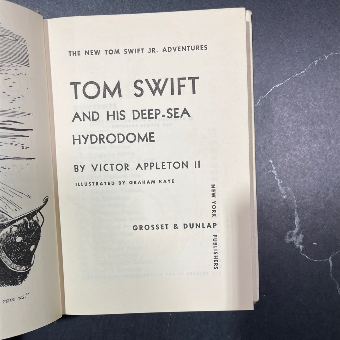 tom swift and his deep-sea hydrodome book, by victor appleton ii, 1958 Hardcover image 2