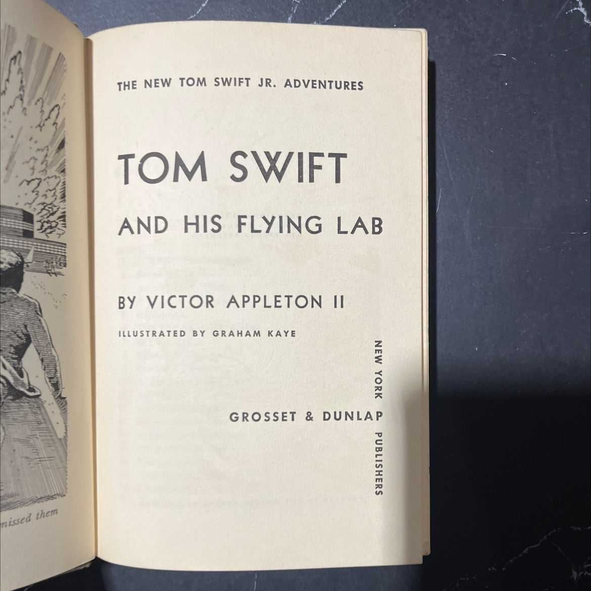 tom swift and his flying lab book, by victor appleton ii, 1954 Hardcover image 2