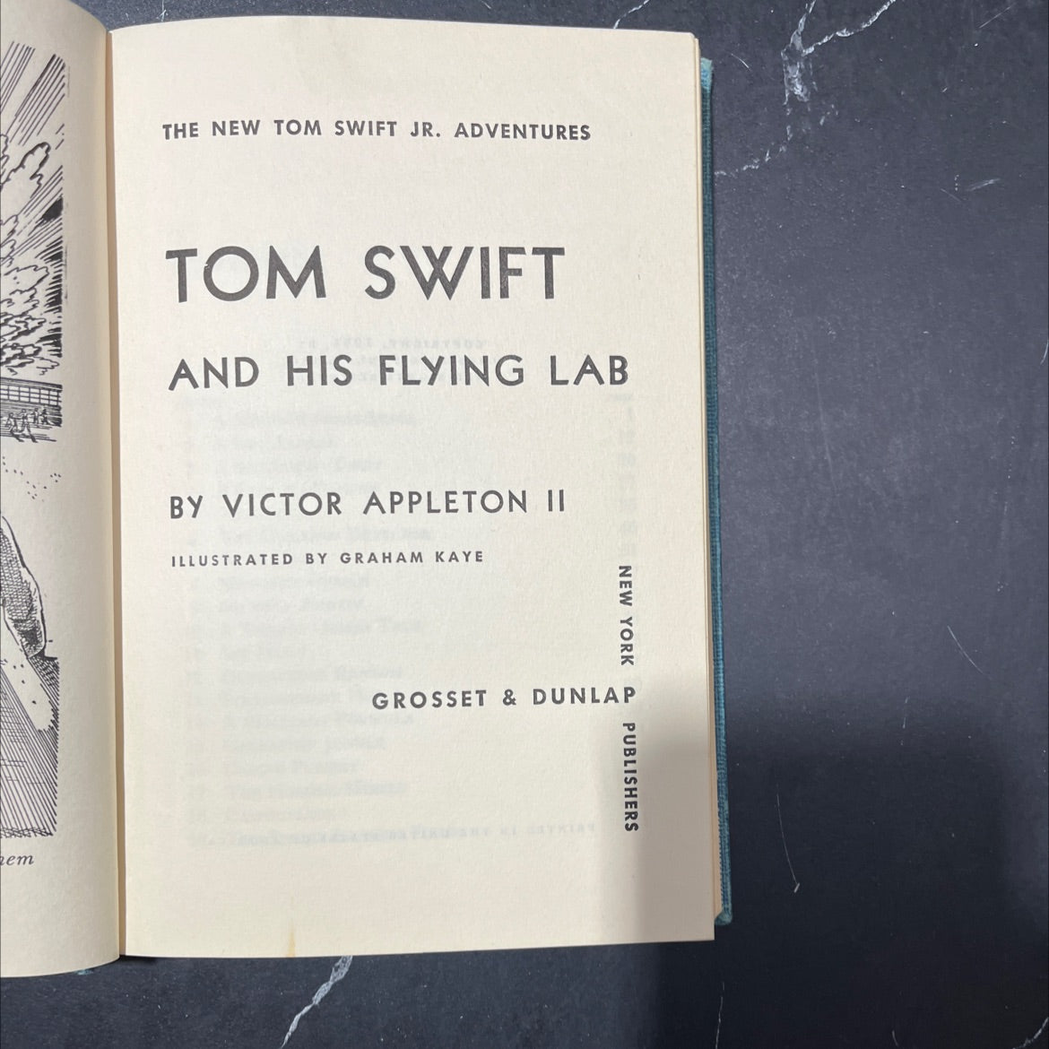 tom swift and his flying lab book, by victor appleton ii, 1954 Hardcover image 2