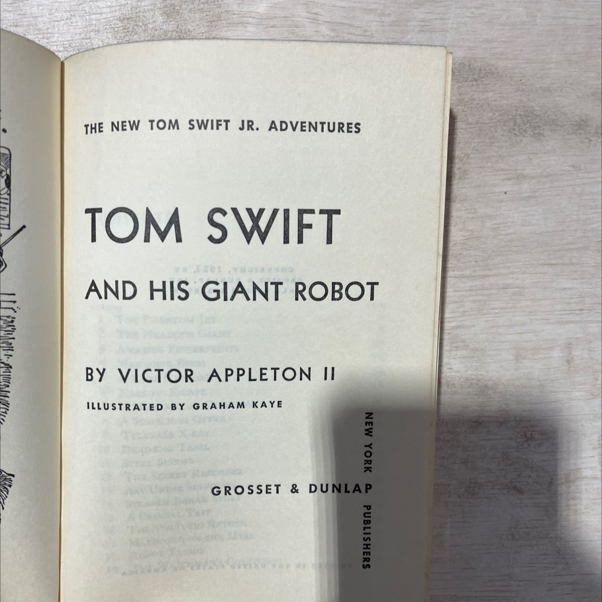 tom swift and his giant robot book, by victor appleton ii, 1954 Hardcover, Vintage image 2