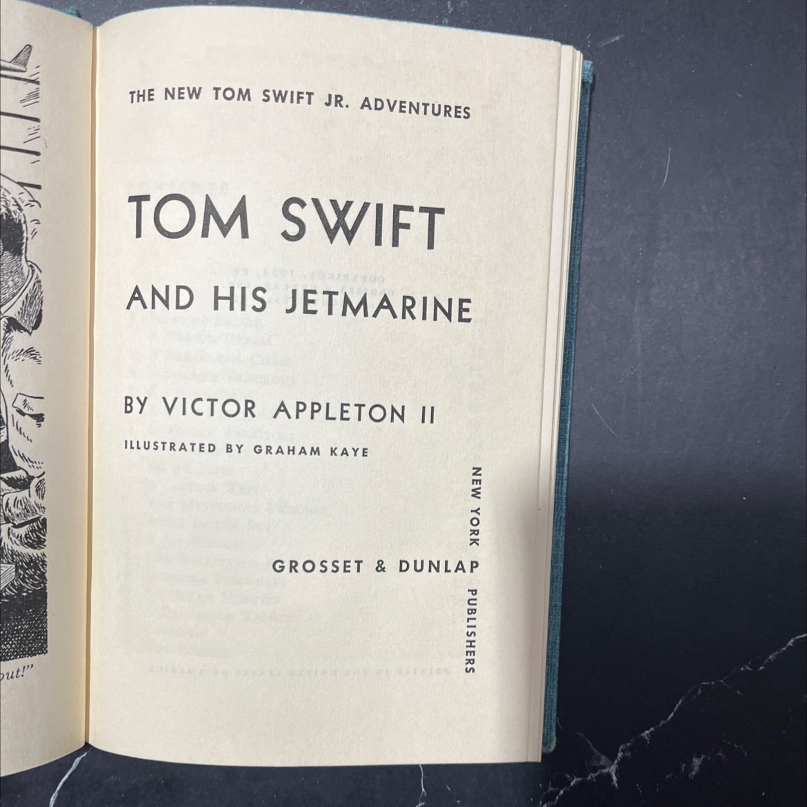 tom swift and his jetmarine book, by victor appleton ii, 1954 Hardcover image 2