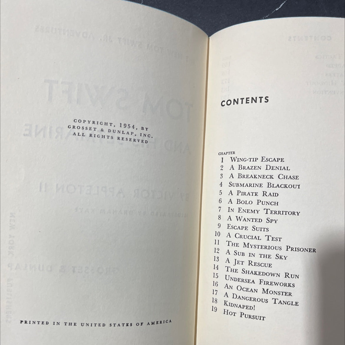 tom swift and his jetmarine book, by victor appleton ii, 1954 Hardcover image 3