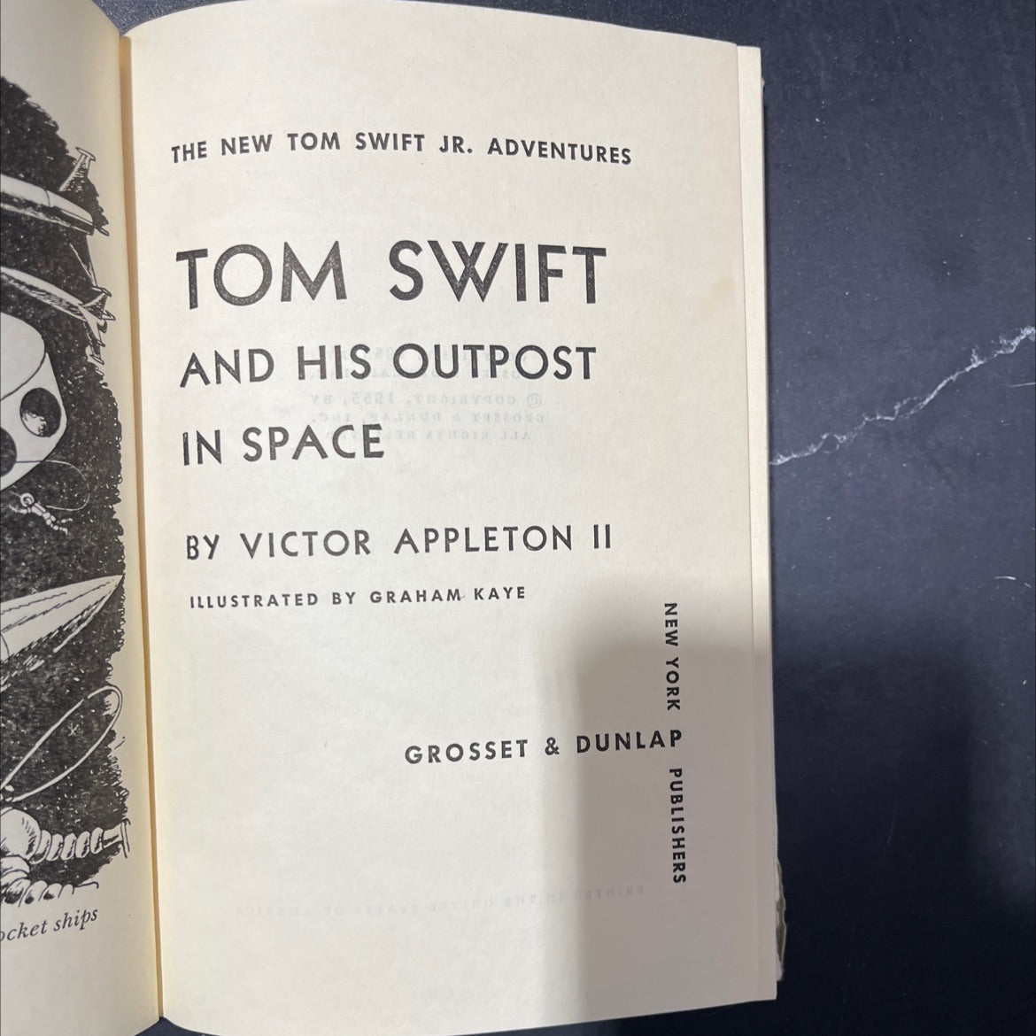 tom swift and his outpost in space book, by victor appleton II, 2012 Hardcover image 2
