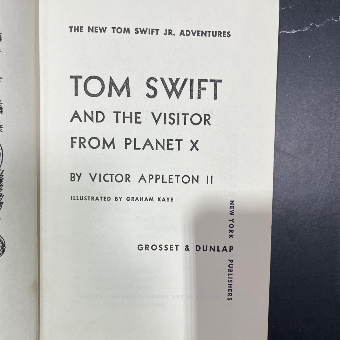 tom swift and the visitor from planet x book, by victor appleton
