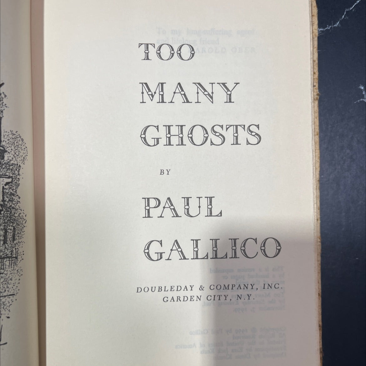 too old many ghosts book, by paul gallico, 201 Hardcover image 2