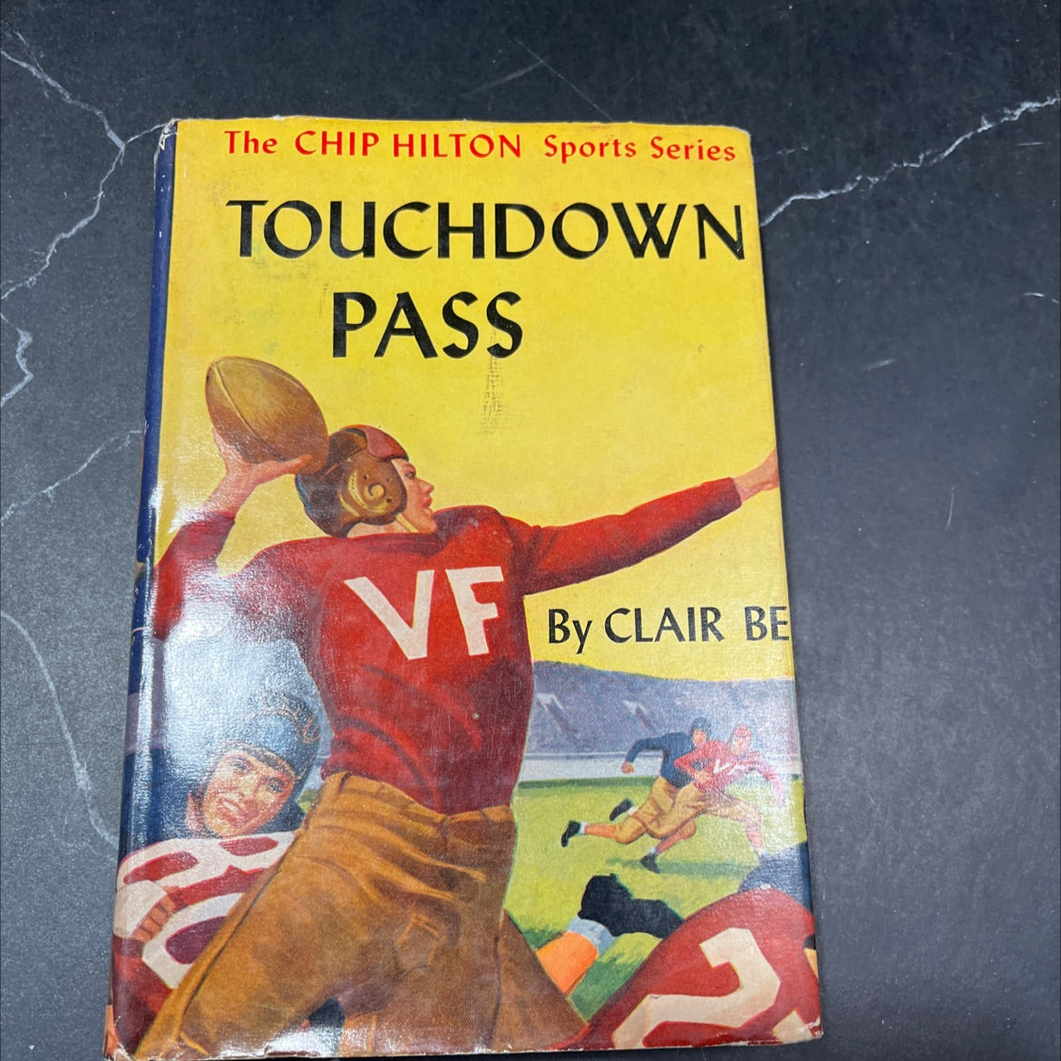 touchdown pass book, by clair bee, 1948 Hardcover image 1