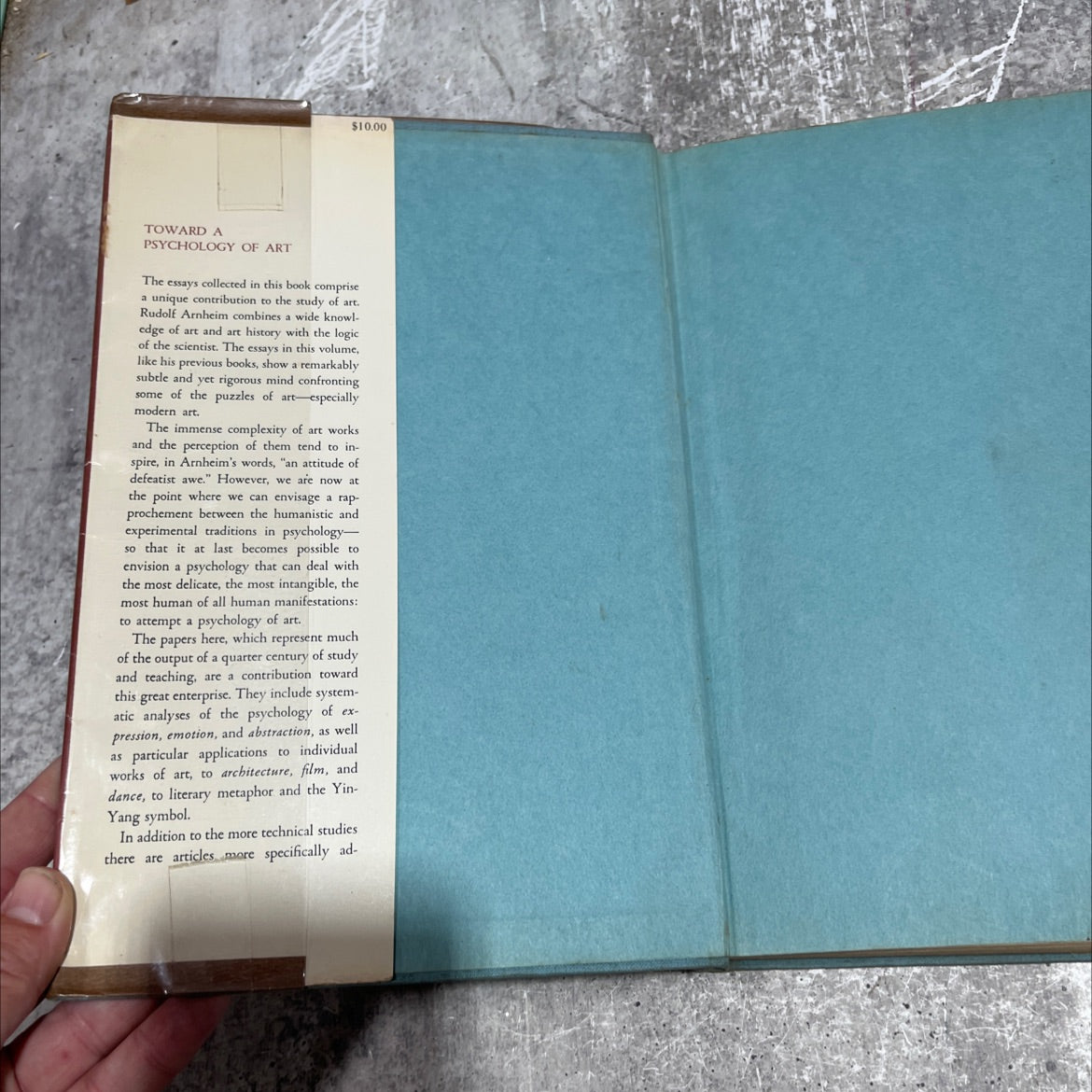 toward a psychology of art collected essays book, by Rudolf Arnheim, 1966 Hardcover image 4