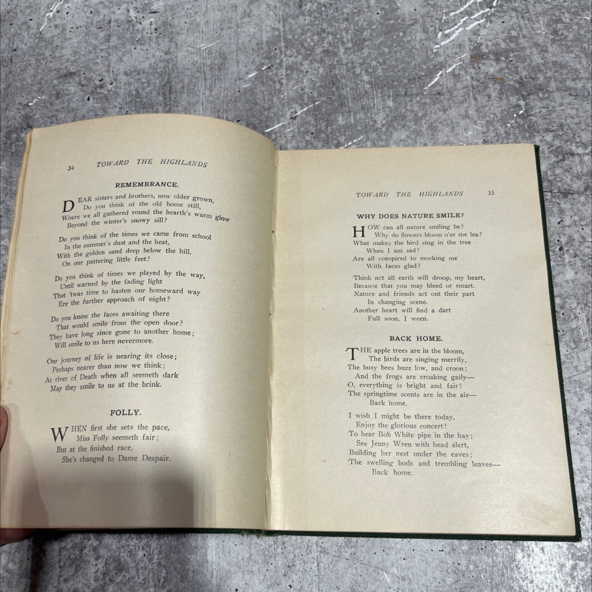 toward the highlands book, by mary cary blackburn, 1912 Hardcover image 4
