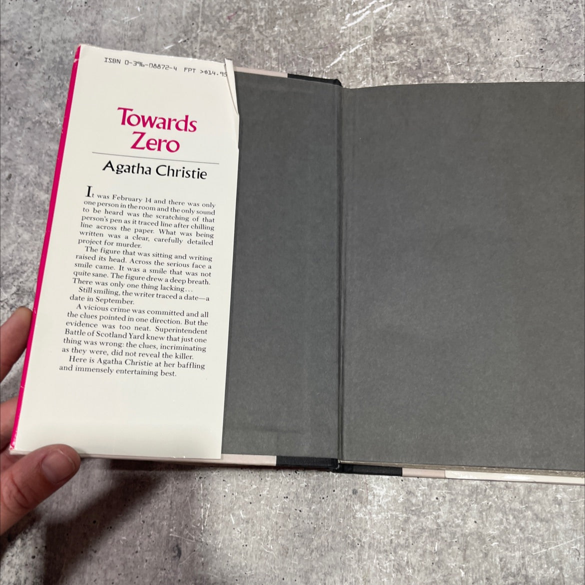 towards zero book, by agatha christie, 1972 Hardcover image 4
