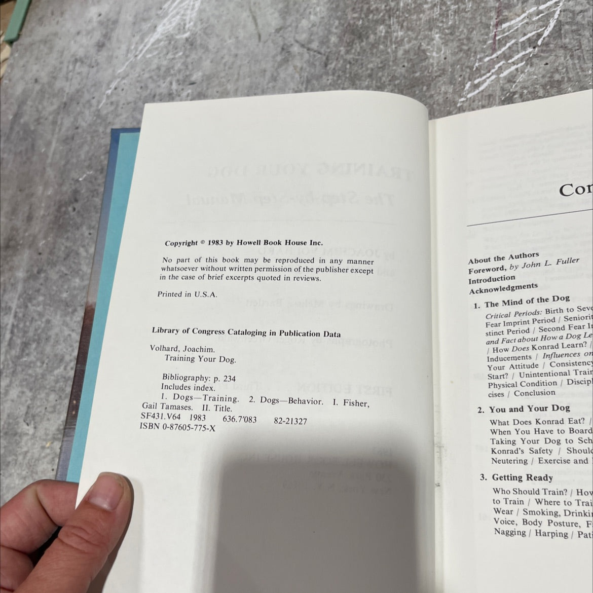 training your dog the step-by-step manual book, by joachim volhard, gail tamases fisher, 1983 Hardcover image 3