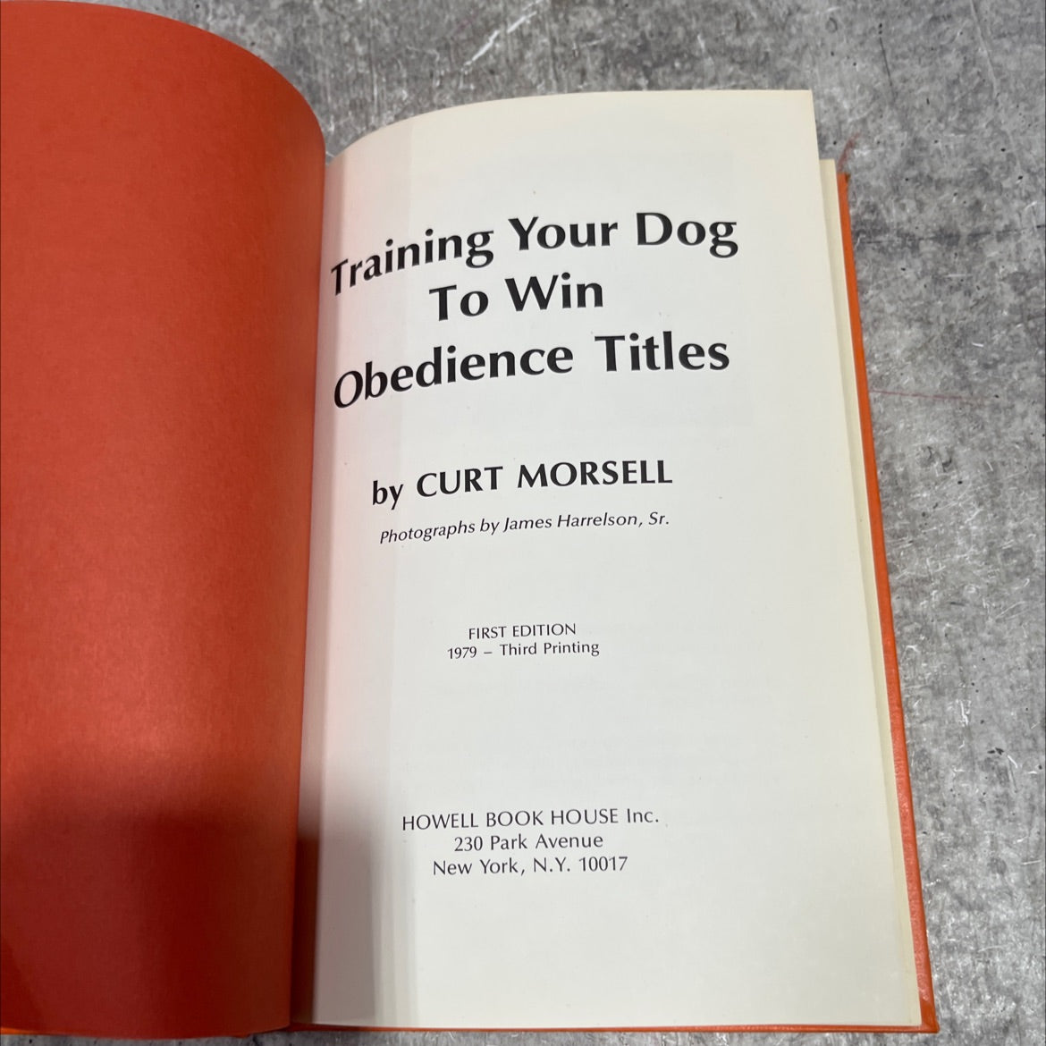 training your dog to win obedience titles book, by curt morsell, 1979 Hardcover image 2