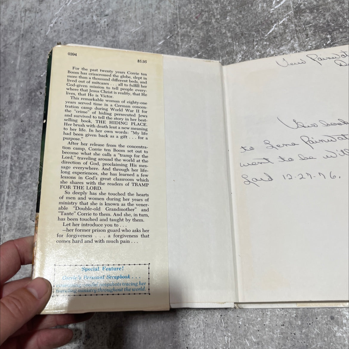 tramp for the lord book, by corrie ten boom, 1974 Hardcover image 4