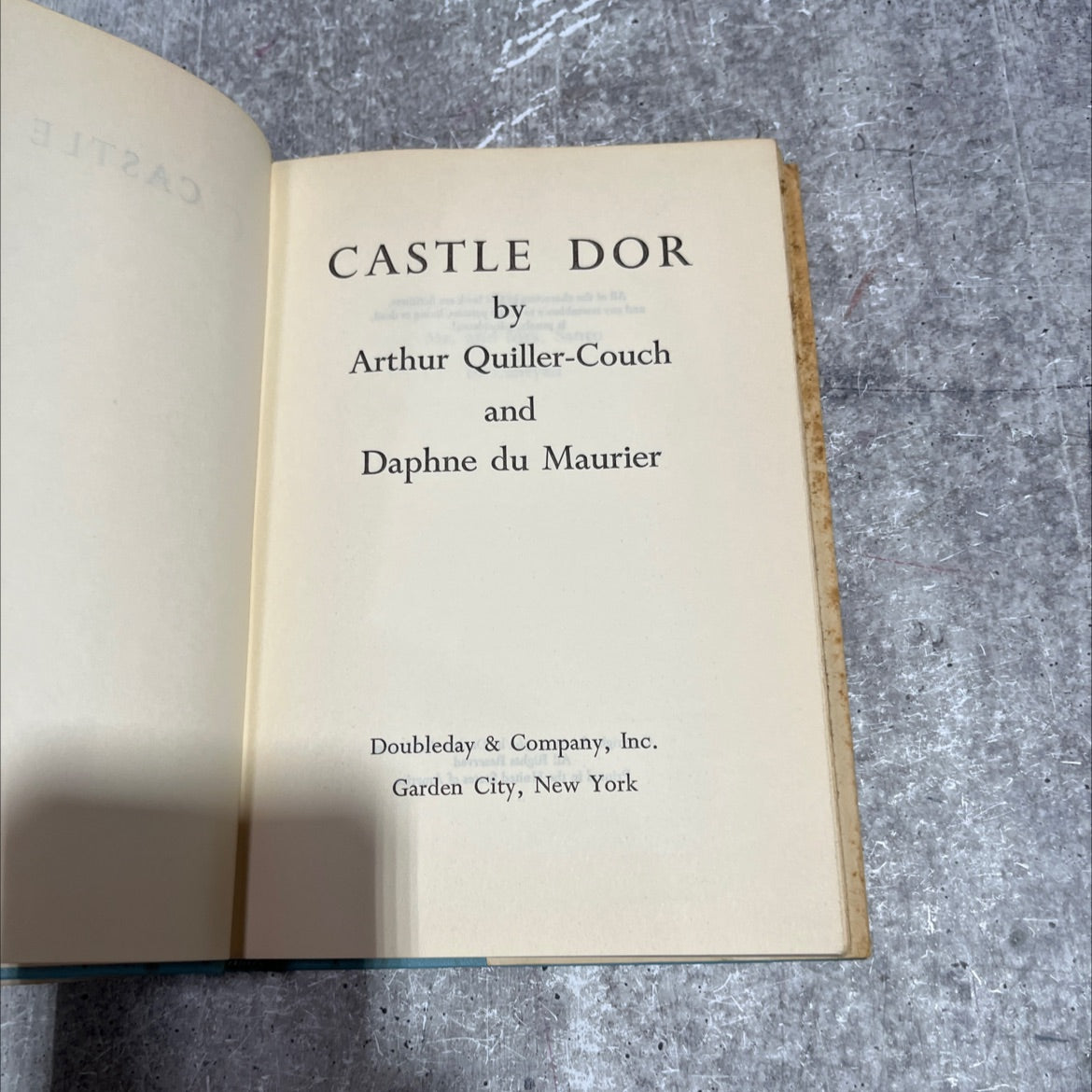 tran castle dor book, by Arthur Quiller-Couch, Daphne du Maurier, 1962 Hardcover image 2