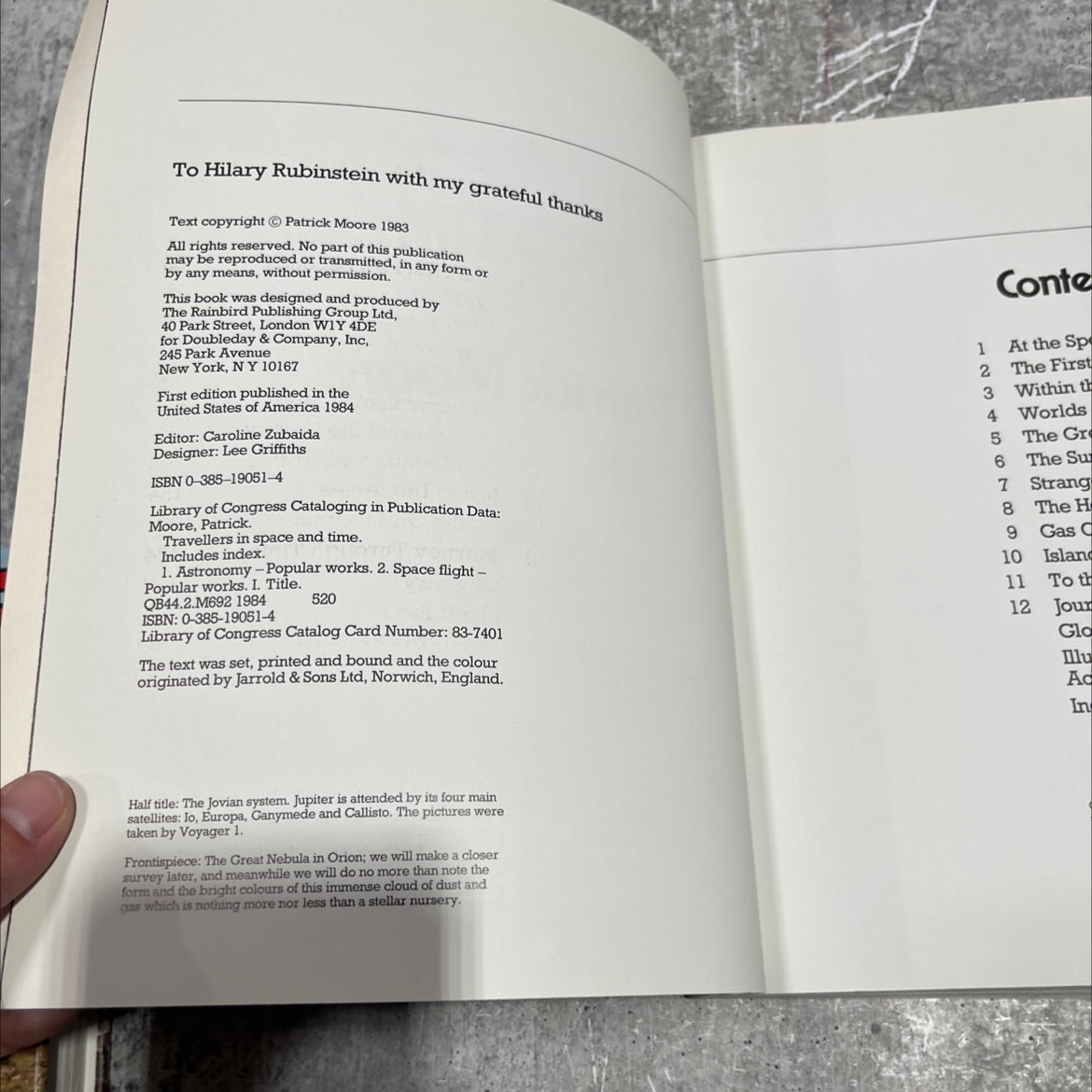 travellers in space and time book, by Patrick Moore, 1984 Paperback image 3