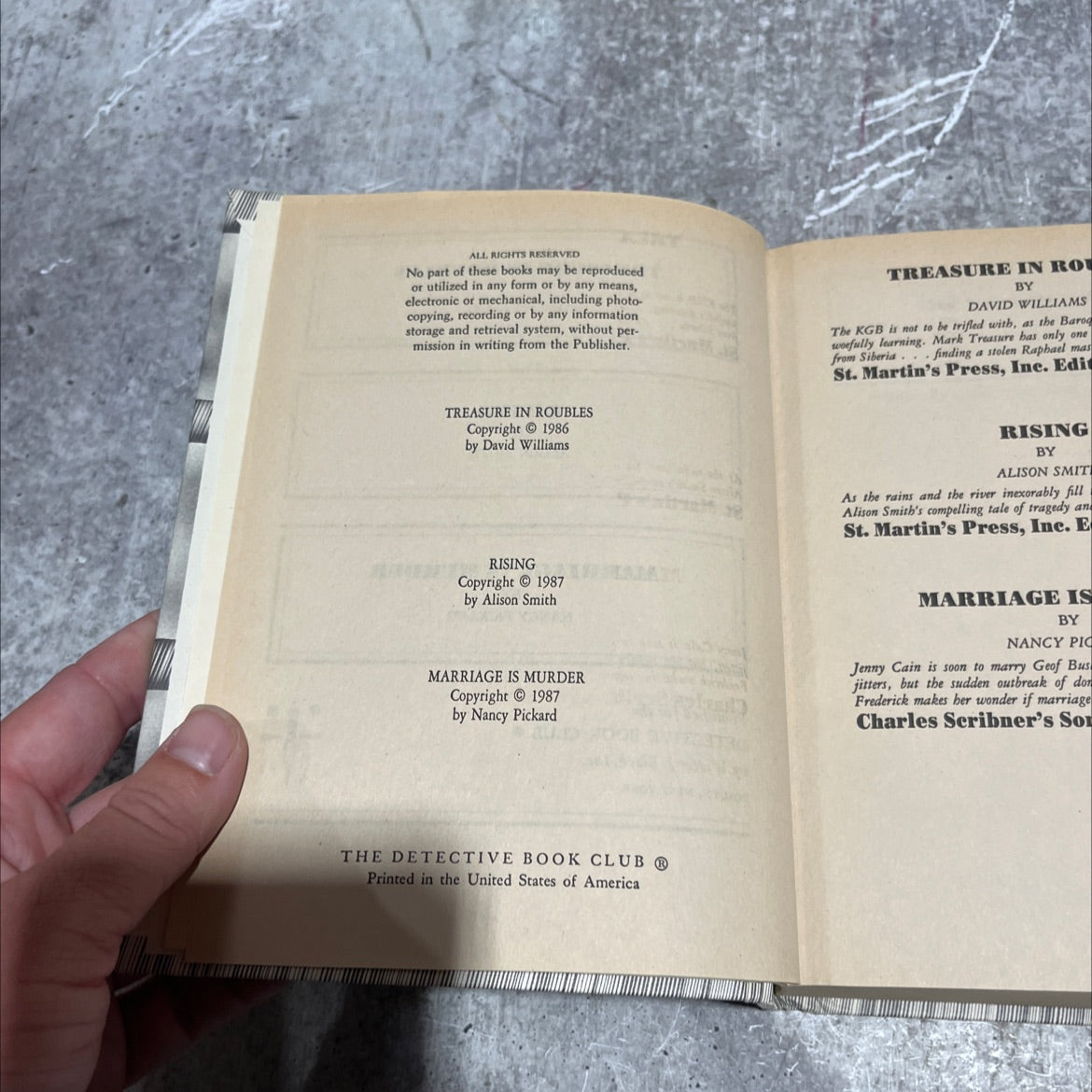 treasure in roubles book, by David Williams, 1986 Hardcover image 3