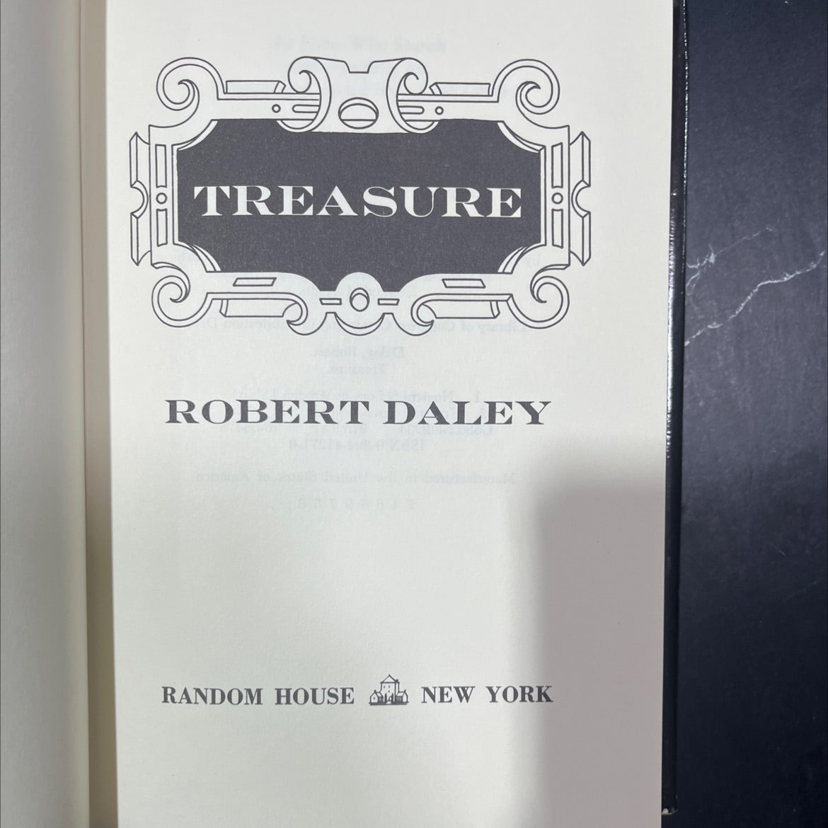 treasure book, by robert daley, 1977 Hardcover image 2