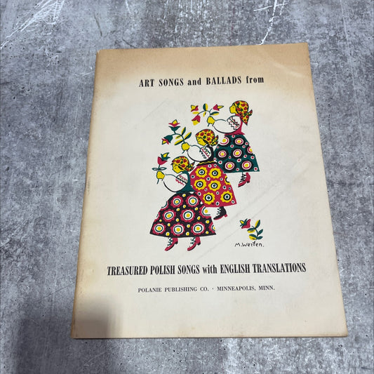 treasured polish songs with english translations book, by Josepha K. Contoski, 1953 Paperback image 1