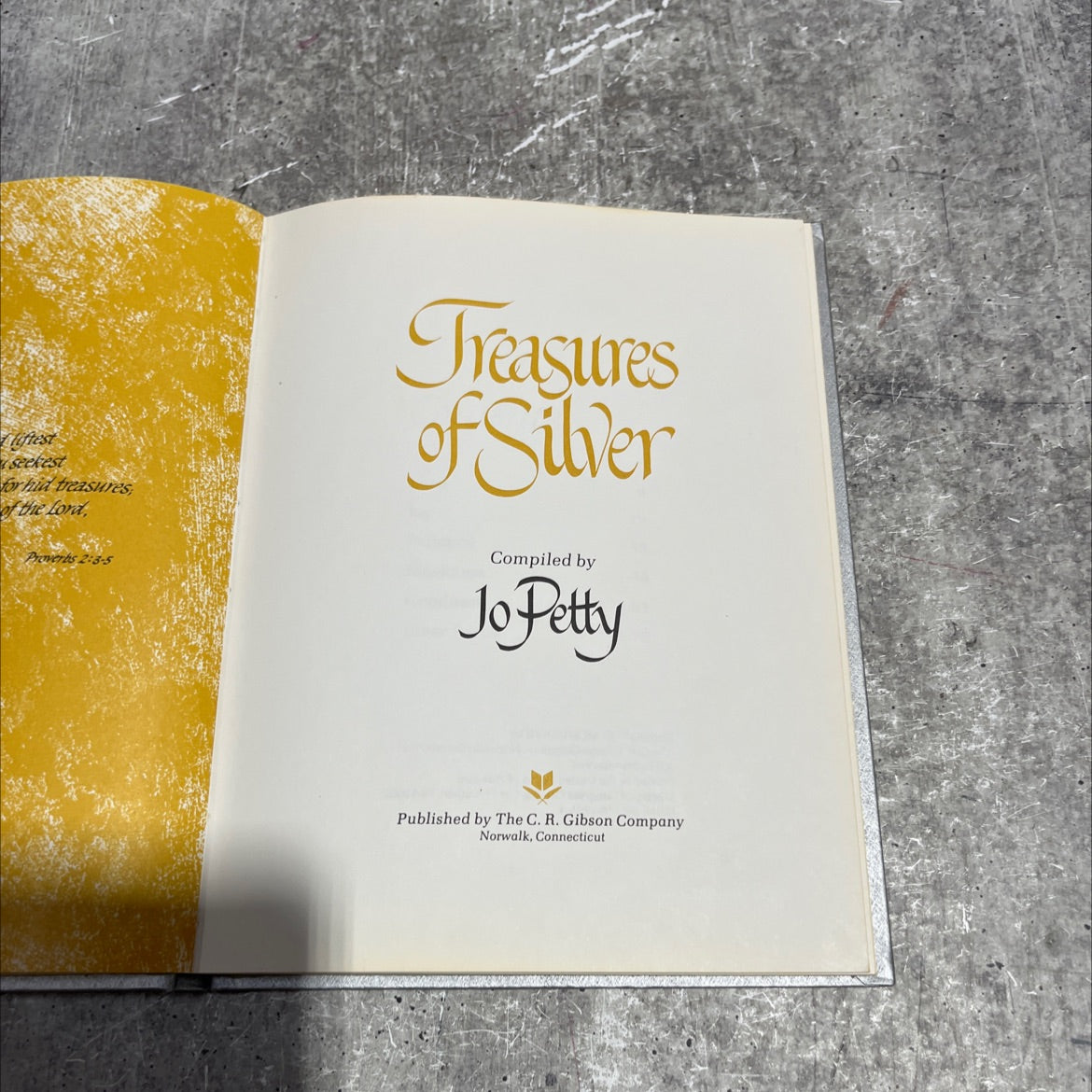 treasures of silver book, by Jo Petty, 1977 Hardcover image 2