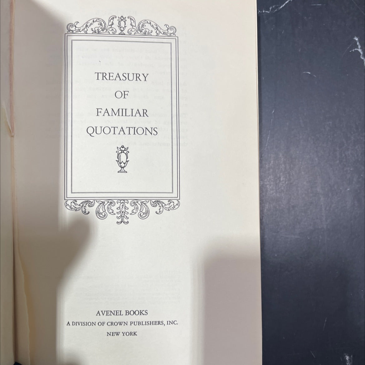 treasury of familiar quotations book, by unknown, 1970 Hardcover image 2