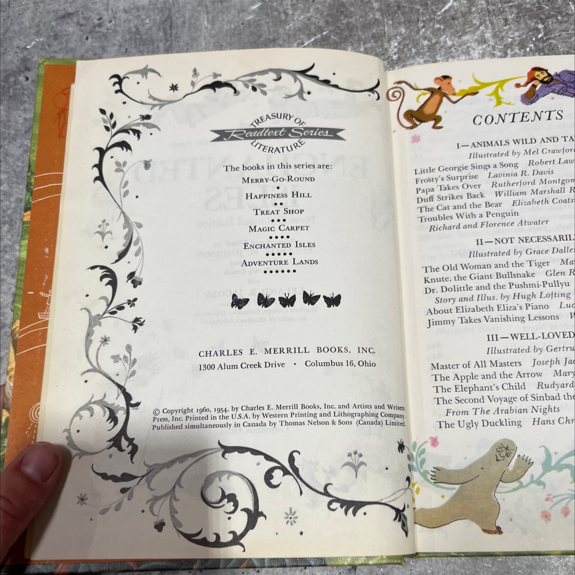 treasury of literature-readtext series enchanted isles book, by eleanor m. johnson, leland b. jacobs, 1960 Hardcover image 3