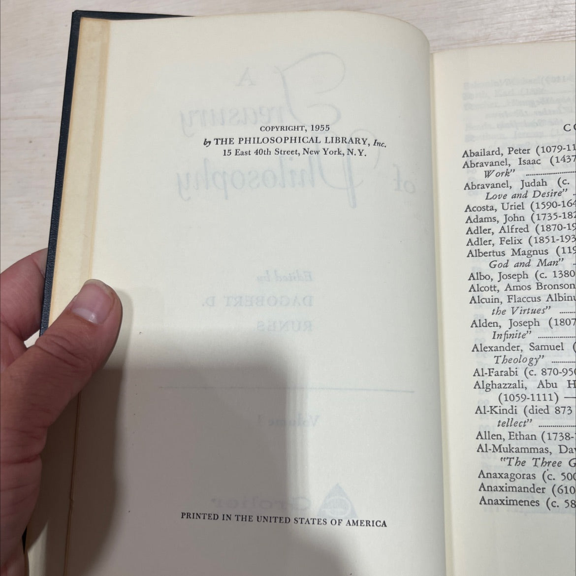 treasury philosophy book, by Joseph Albe, 1955 Hardcover image 3