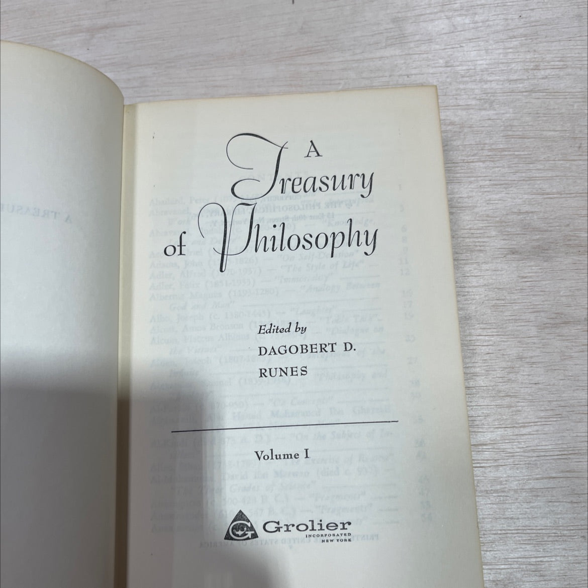 treasury philosophy book, by Joseph Albe, 1955 Hardcover image 2