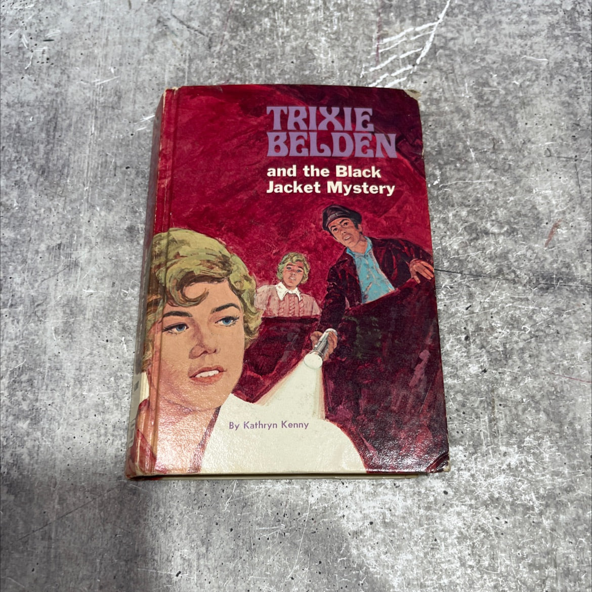 trixie belden and the black jacket mystery book, by kathryn kenny, 1970 Leather image 1