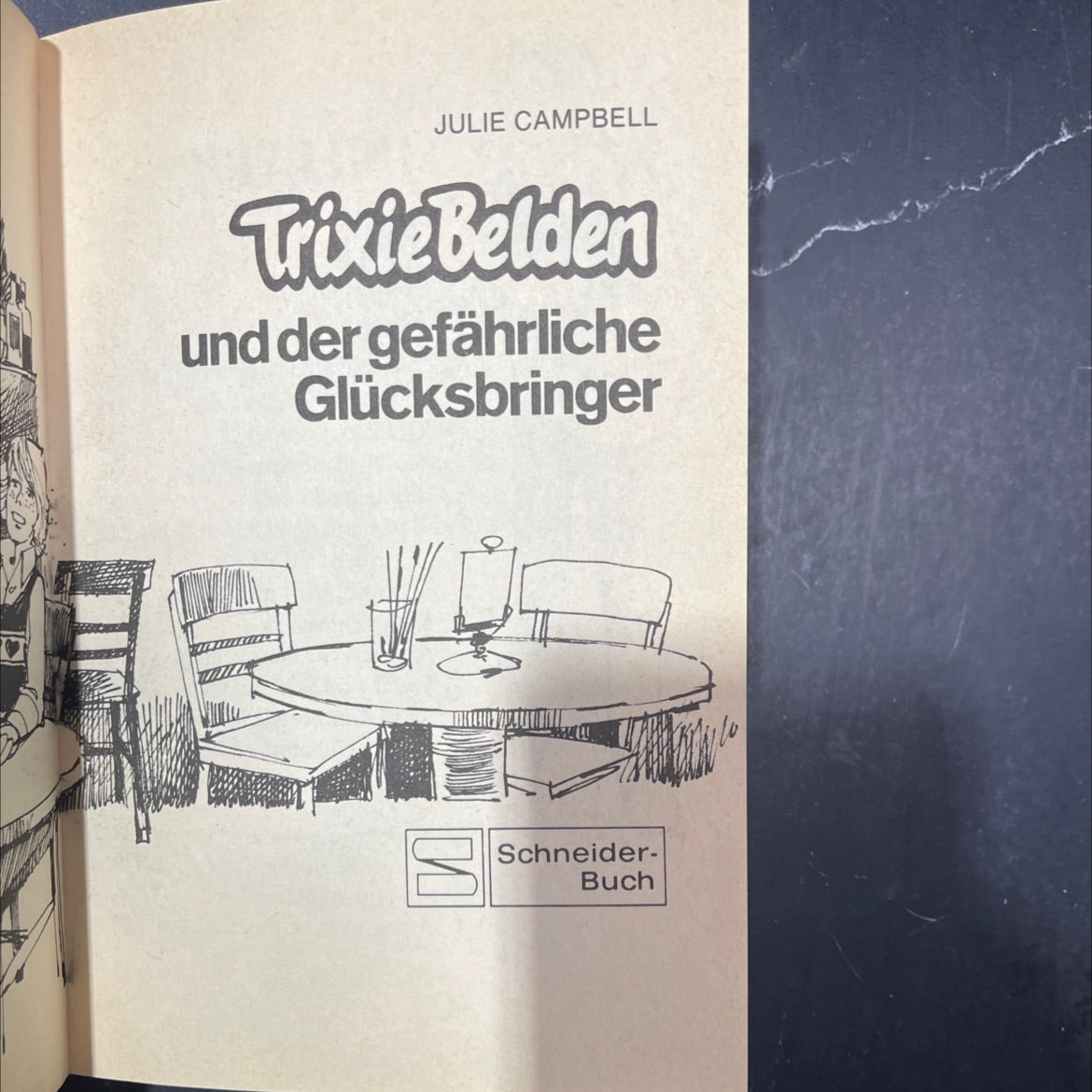 trixie belden and the dangerous lucky charm book, by julie campbell, unknown Hardcover image 2