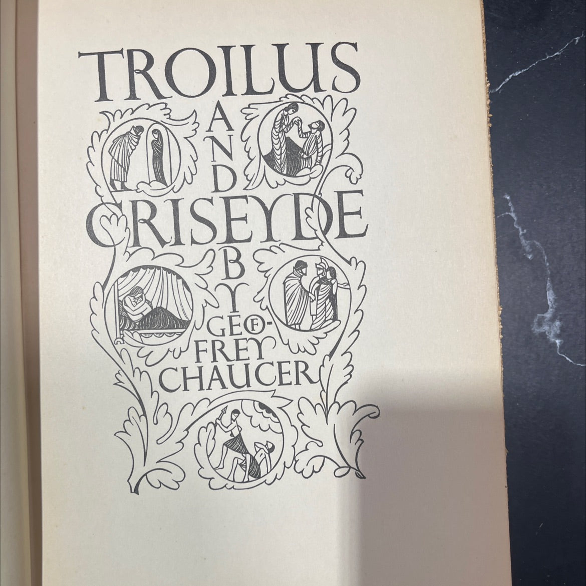 troilus and criseyde book, by geoffrey chaucer, 1932 Hardcover image 2