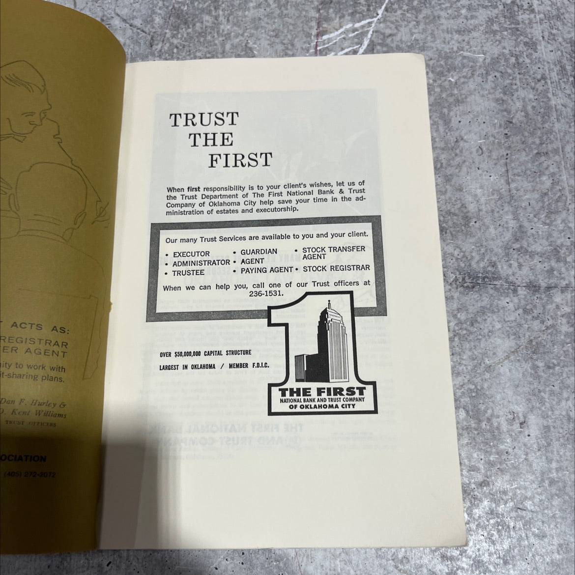 trust the first book, by Dan F. Hurley & D. Kent Williams, 1970 Paperback image 2