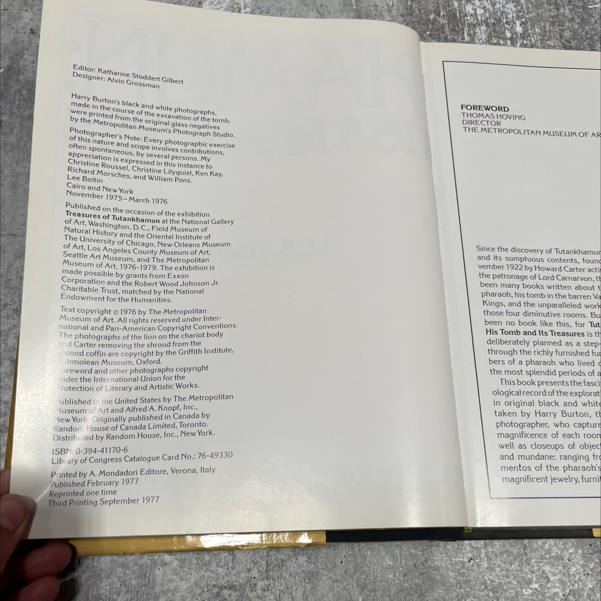 tutankhamun his tomb and its treasures book, by i.e.s. edwards, 1977 Hardcover image 3