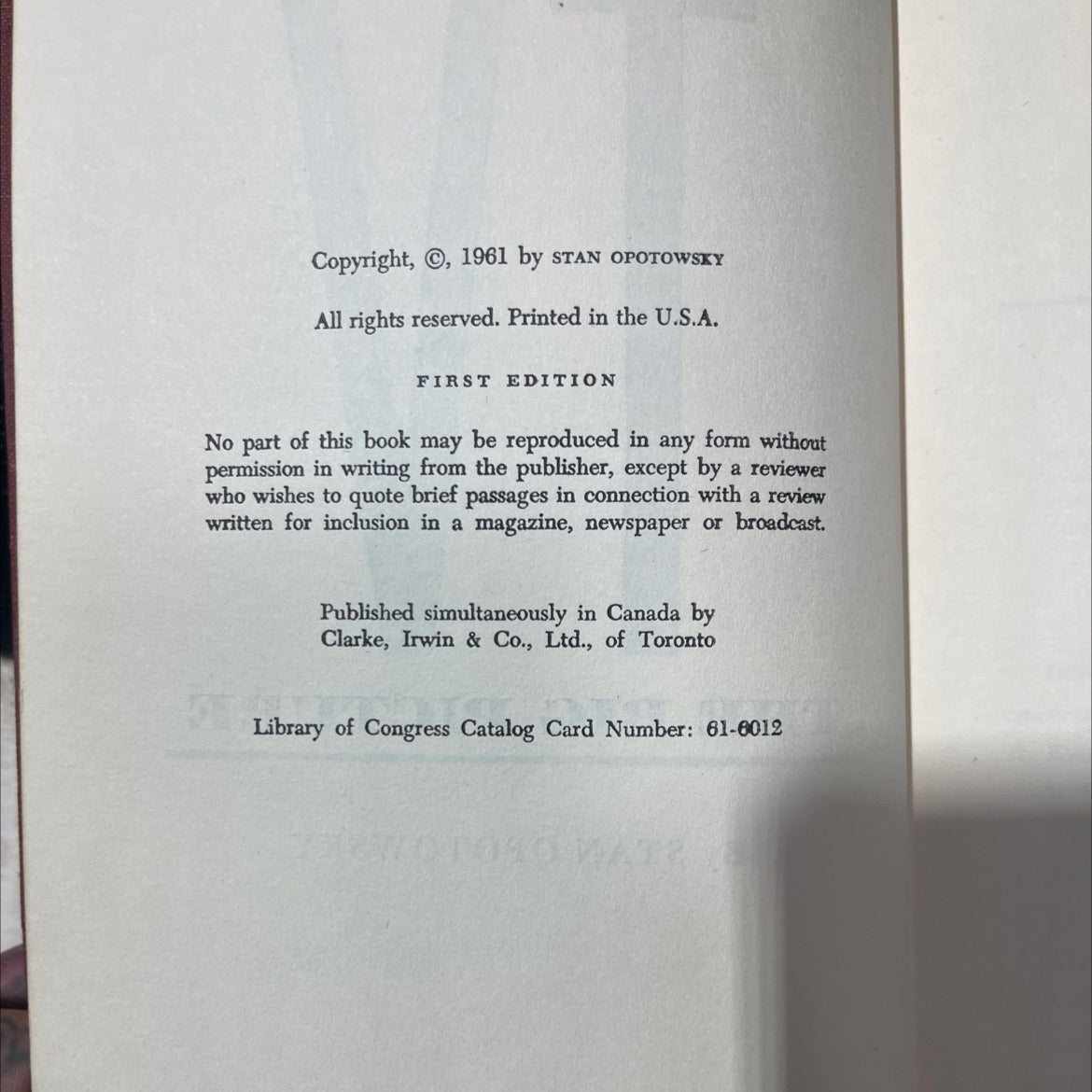 tv the big picture book, by stan opotowsky, 1961 Hardcover image 3