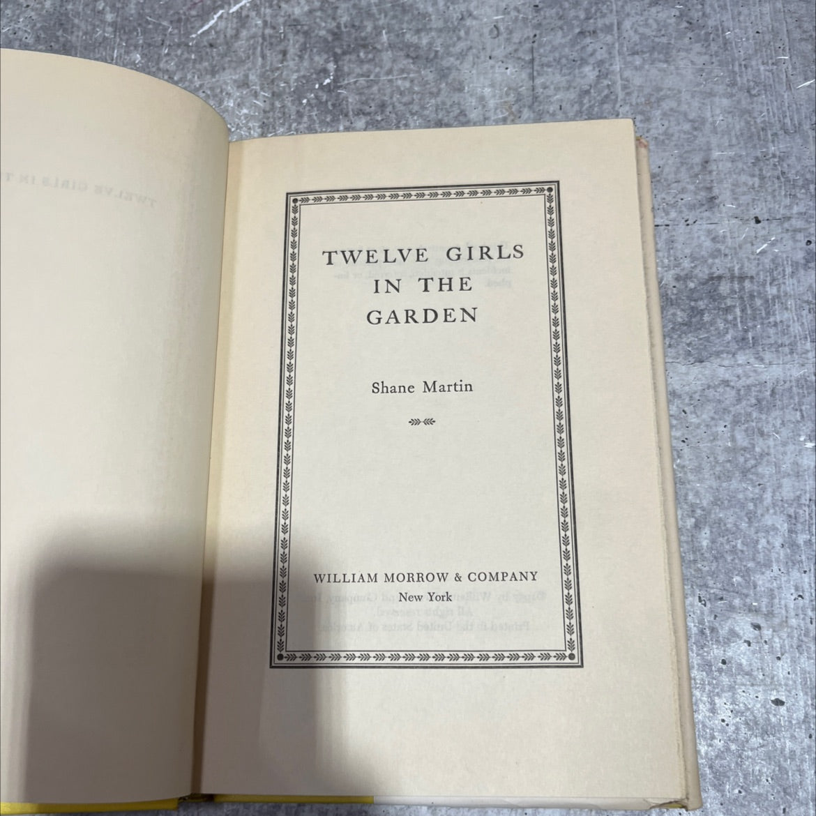 twelve girls in the garden book, by Shane Martin, 1957 Hardcover image 2