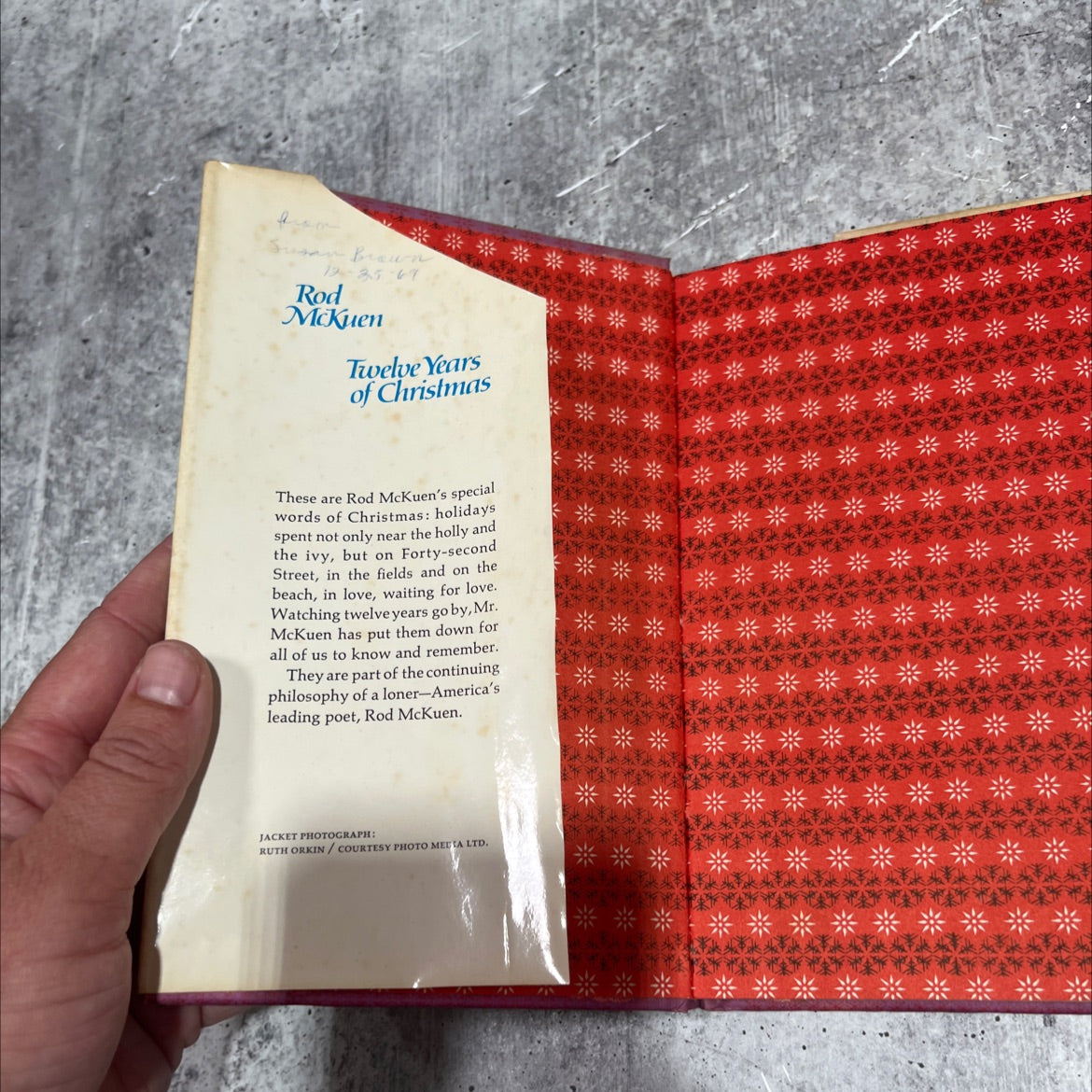 twelve years of christmas book, by Rod McKuen, 1969 Hardcover image 4