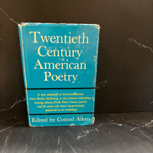 twentieth century - american poetry book, by Conrad Aiken, 1963 Hardcover image 1