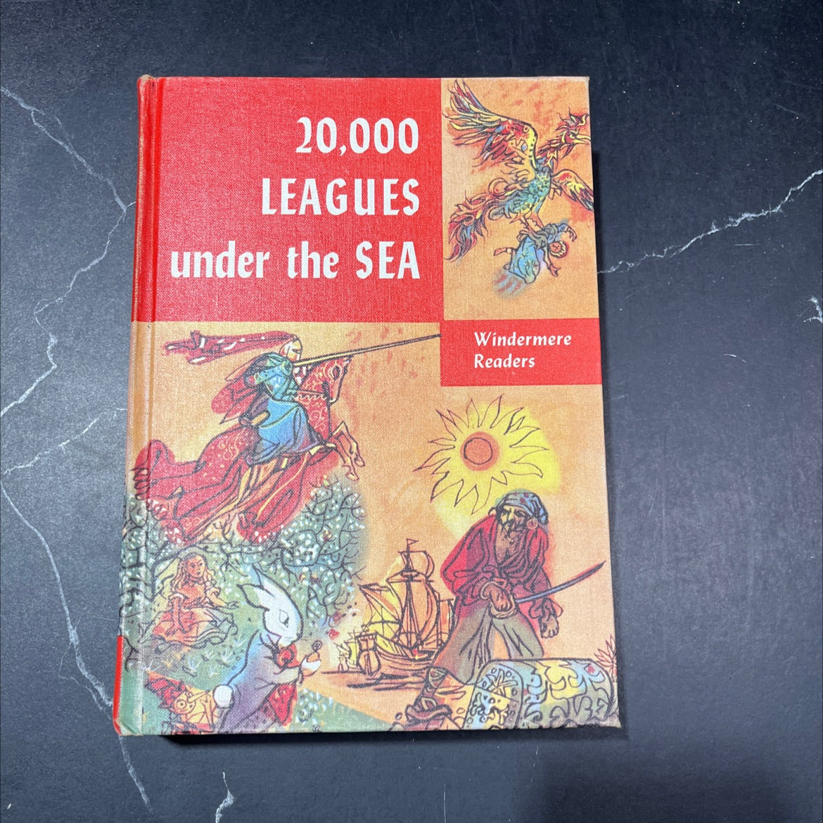 twenty thousand leagues under the sea book, by jules verne, 1956 Hardcover image 1