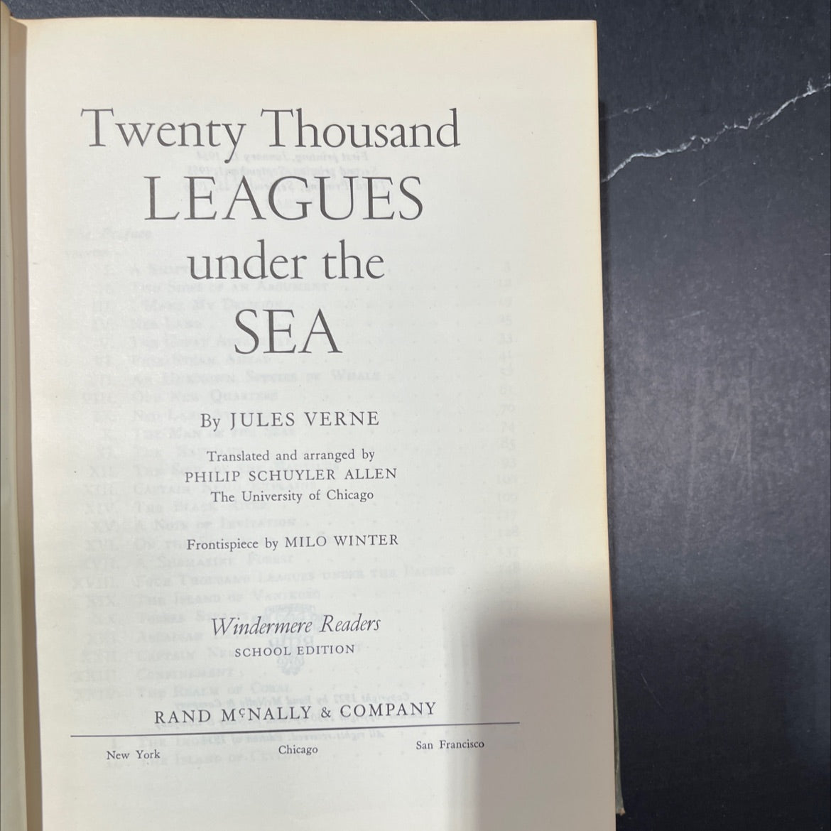 twenty thousand leagues under the sea book, by jules verne, 1956 Hardcover image 2