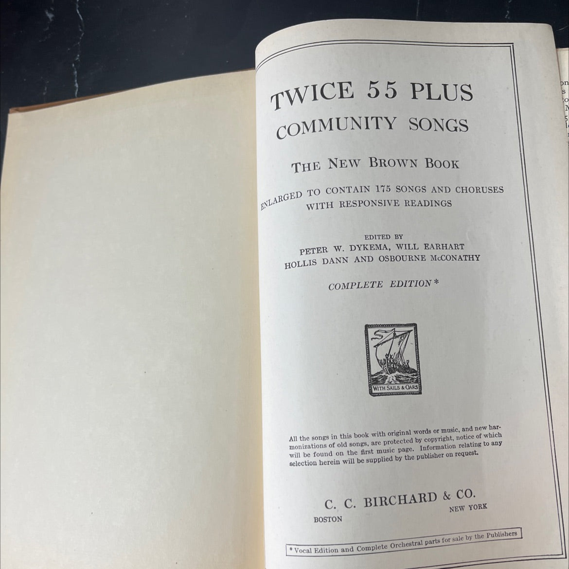 twice 55 plus community songs the new brown book enlarged to contain 175 songs and choruses with responsive readings image 2