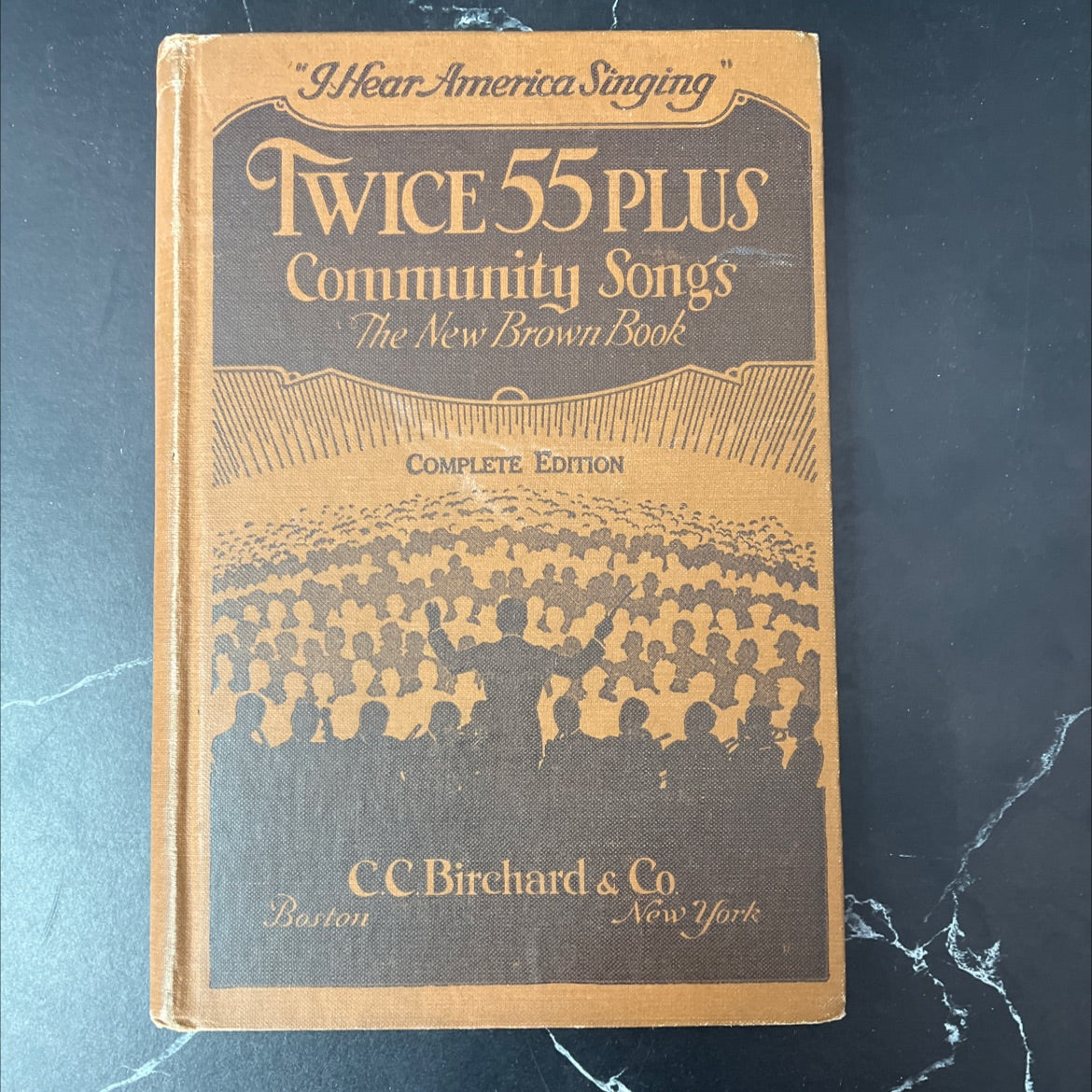 twice 55 plus community songs the new brown book enlarged to contain 175 songs and choruses with responsive readings image 1