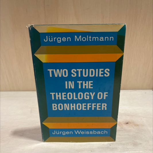 two studies in the theology of bonhoeffer book, by jürgen moltmann and jürgen weissbach, 1967 Hardcover image 1