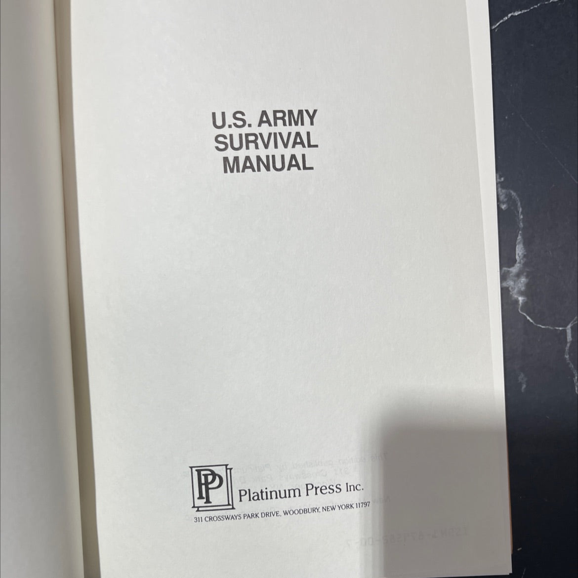 u.s. army survival manual book, by unknown, 1991 Hardcover image 2