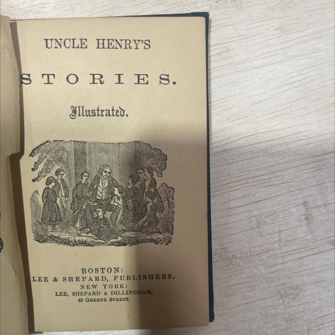 uncle henry's stories book, by unknown, 1863 Hardcover, Antique image 2