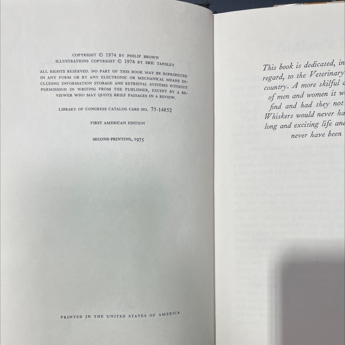 uncle whiskers book, by philip brown, 1976 Hardcover image 3