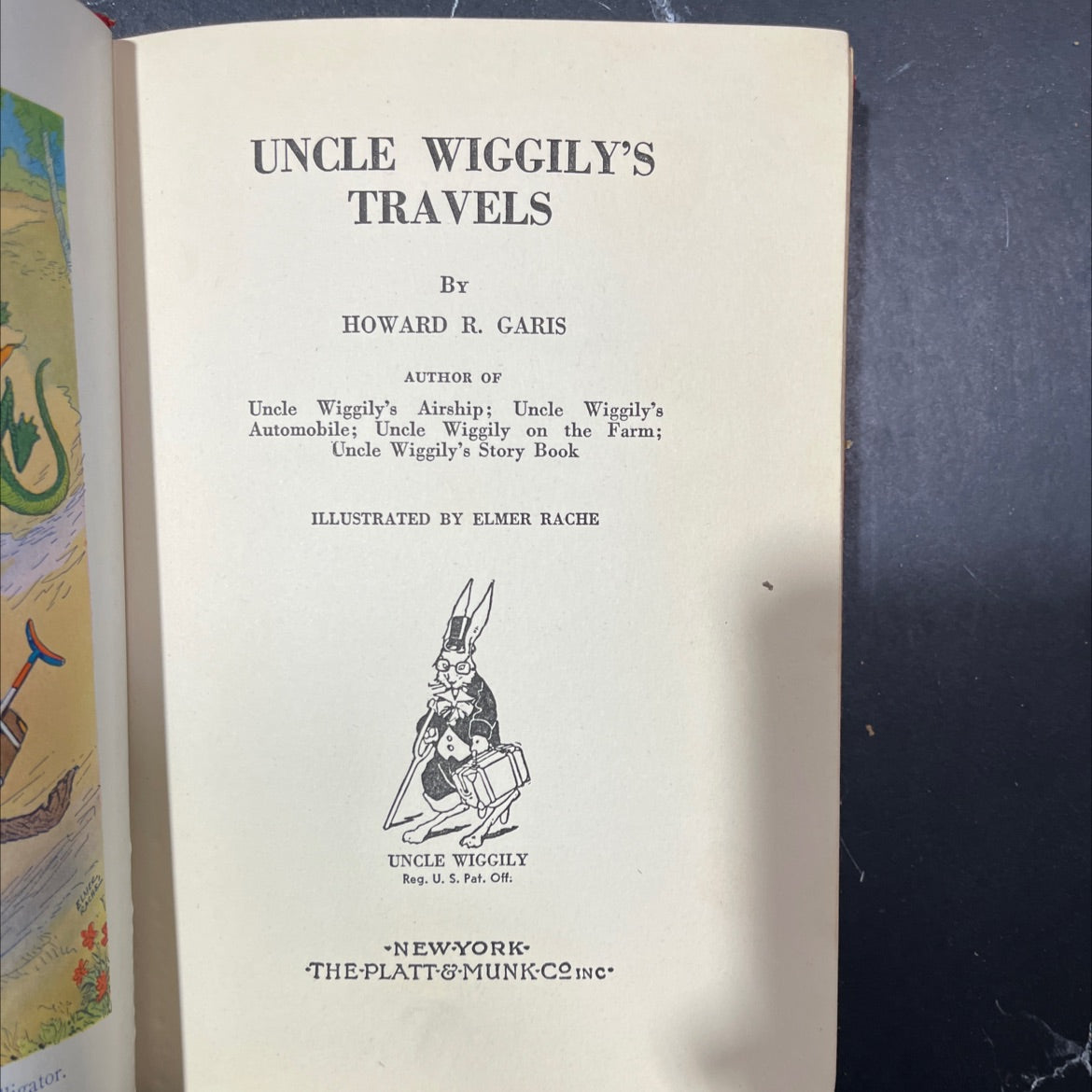 uncle wiggily's travels book, by howard r. garis, 1939 Hardcover image 2