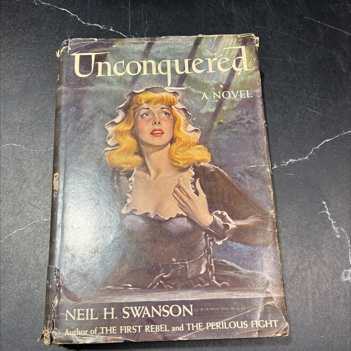 unconquered a novel of the pontiac conspiracy book, by neil h. swanson, 1947 Hardcover image 1