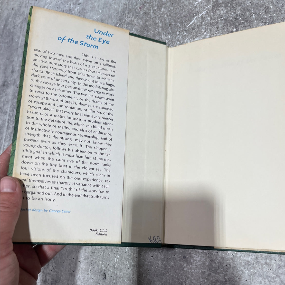 under the eye of the storm book, by John Hersey, 1967 Hardcover image 4