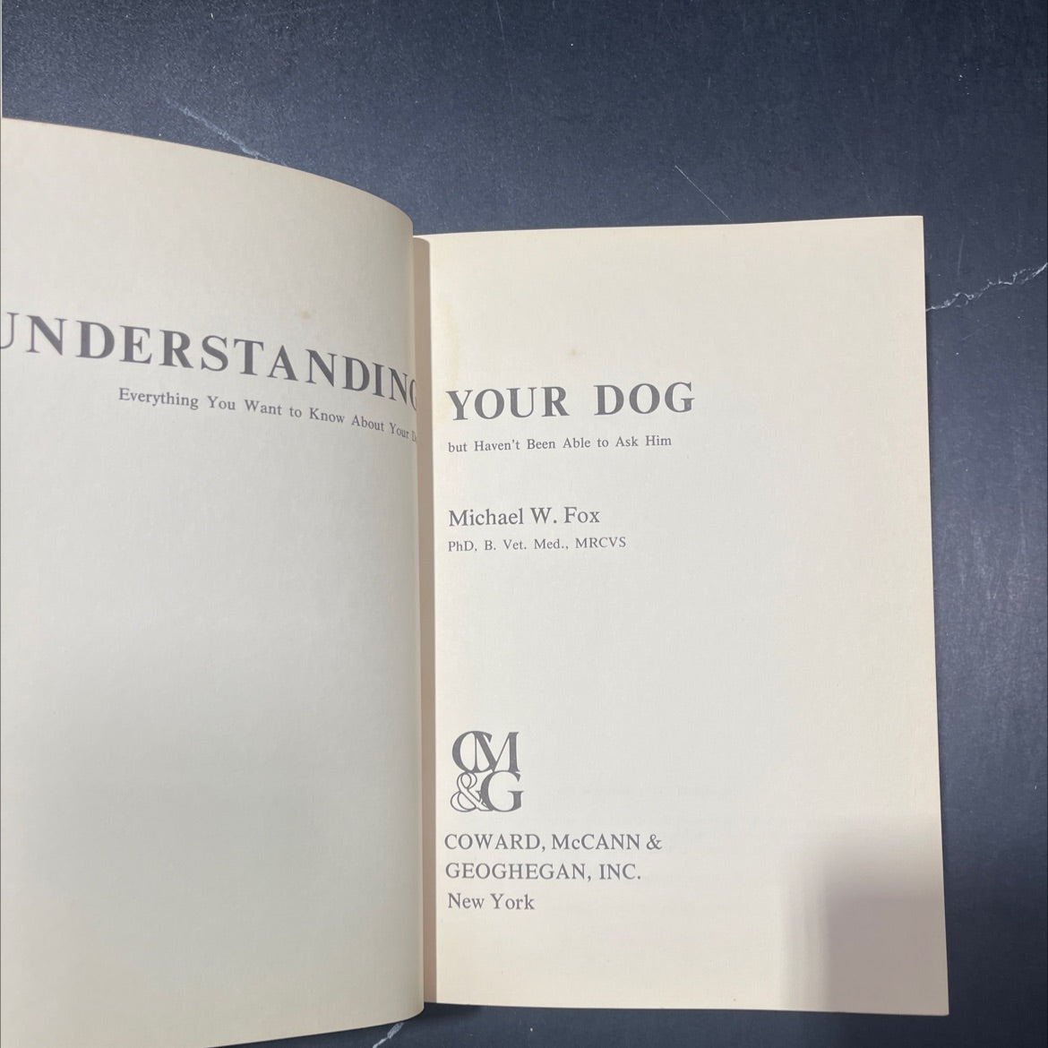understanding everything you want to know about your dog but haven't been able to ask him book, by michael w. fox, 1972 image 2