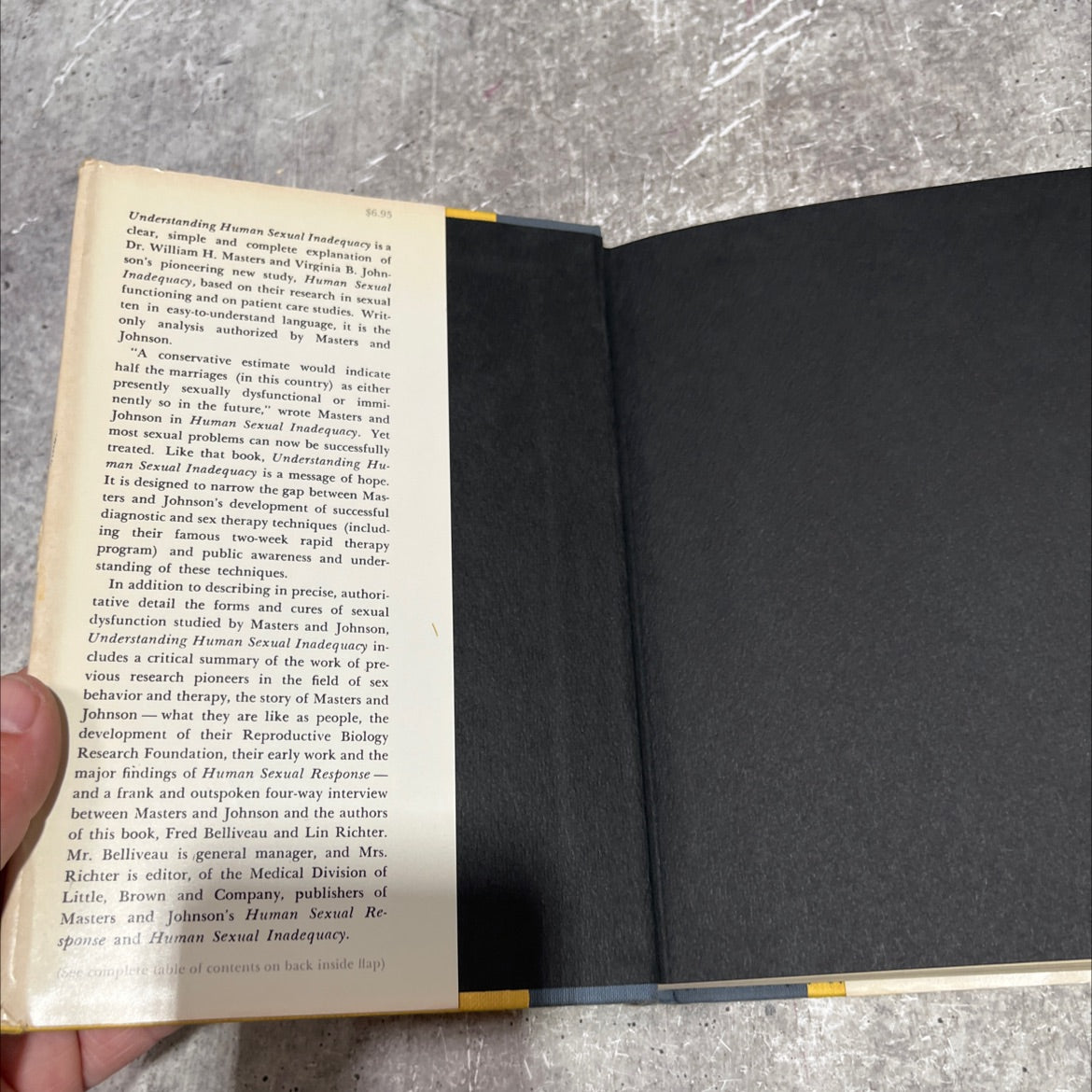 understanding human sexual inadequacy book, by fred belliveau and lin richter, 1970 Hardcover image 4