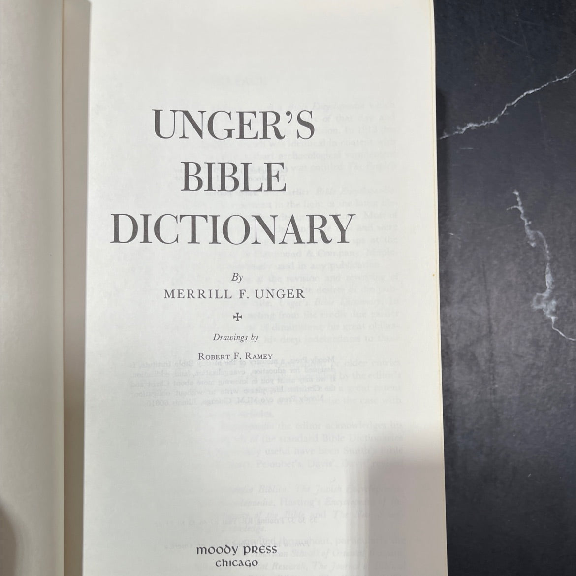 unger's bible dictionary book, by merrill f. unger, 1966 Hardcover image 2