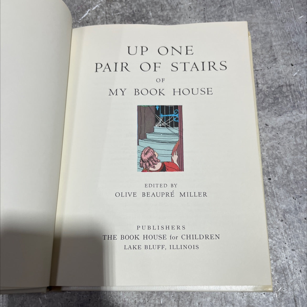 up one pair of stairs of my book house book, by olive beaupré miller, 1971 Hardcover image 2
